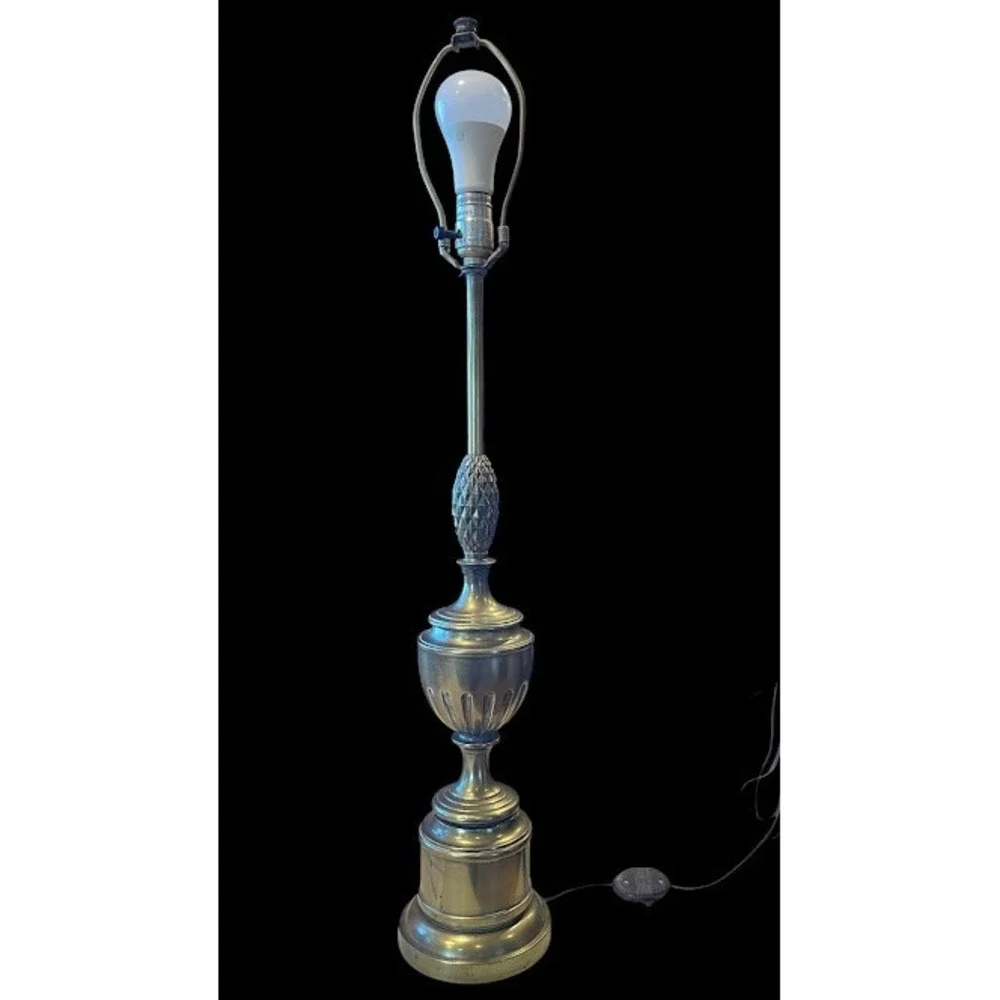 Stiffel Vintage Brass Pineapple Table‎ Lamp MCM Hollywood Regency Lighting